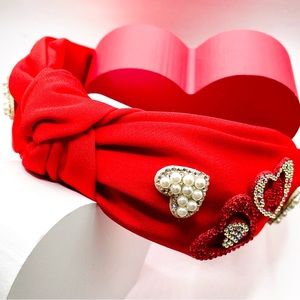 Red Hearts Headband